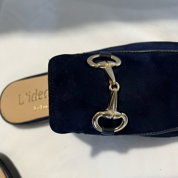 L'IDEA BY LORI Women's UK Size 39 1/2 Suede Mule With Bit Buckle - Picture 3 of 7